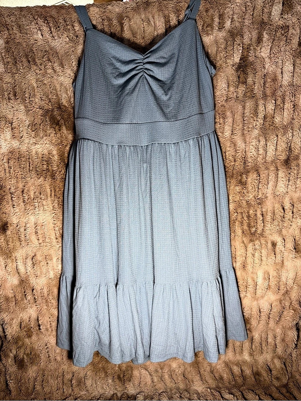 Torrid Tiered Maxi Dress in Blue Size 1 NWT